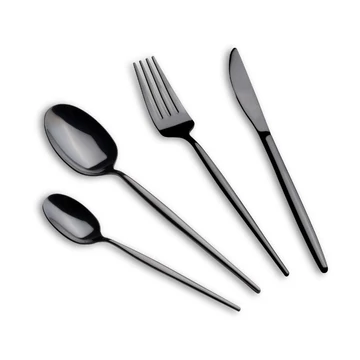 Berlinger Haus Matte Black Collection 24 részes evőeszköz készlet, fekete BH/3069
