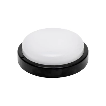 HOME LED-es fali/mennyezeti lámpa, kör alakú, fekete, 18W, 4000K, 1200 lumen, IP54, RCC18LEDBK