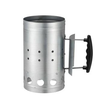 Blim+ faszénbegyújtó, horganyzott acél, 15cm átmérő, 27cm magasság