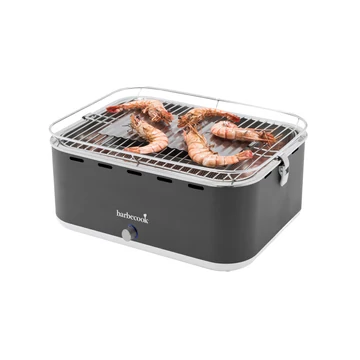 Barbecook Carlo asztali faszenes grill, szürke, 44x33x21cm BC-CHA-1015