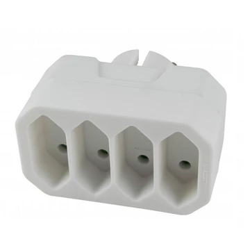 HOME NV 24/WH Kapcsoló nélküli hálózati aljzat elosztó 4 aljzattal