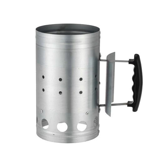 Blim+ faszénbegyújtó, horganyzott acél, 15cm átmérő, 27cm magasság