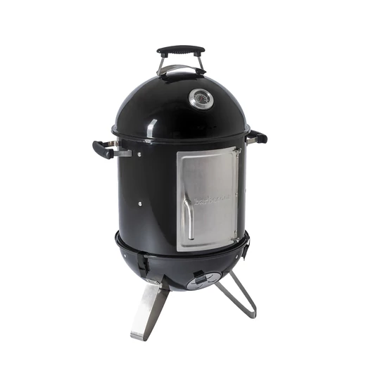 Barbecook Oskar S zománcozott füstölő és grill, fekete, átmérő 40cm BC-SMO-5017