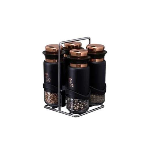 Berlinger Haus Black Rosegold Collection 5 részes fűszertartó szett BH/1999