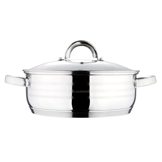Blaumann rozsdamentes lábas üvegfedővel 10 L BL-1005 32cm