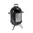 Kép 1/6 - Barbecook Oskar S zománcozott füstölő és grill, fekete, átmérő 40cm BC-SMO-5017