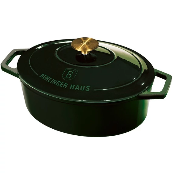 Berlinger Haus Emerald Collection Ovális öntöttvas lábas, 32cm BH/6520