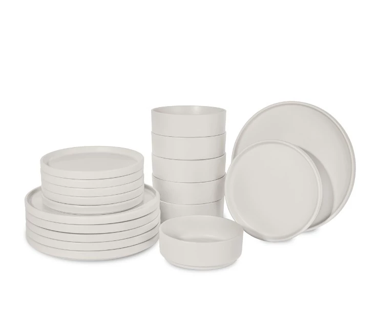 Berlinger Haus Sahara 18 részes porcelán étkészlet matt krém BH/10005
