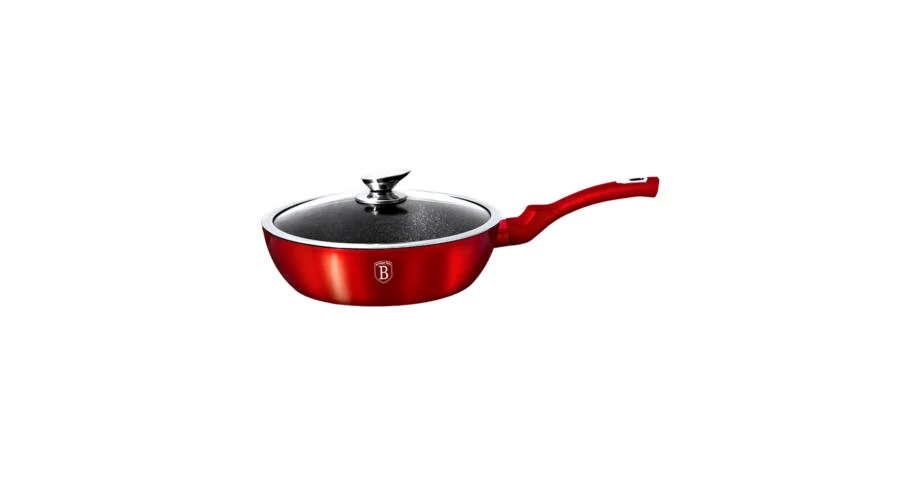 Berlinger Haus Metallic Burgundy Line Mély serpenyő fedővel, 32 cm BH/1261