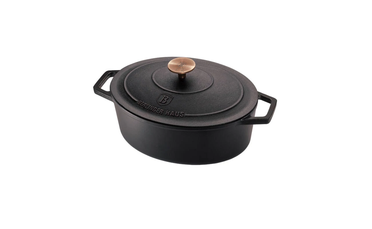 Berlinger Haus BH/6494  Ovális lábas, 30 cm, Black Royal Collection
