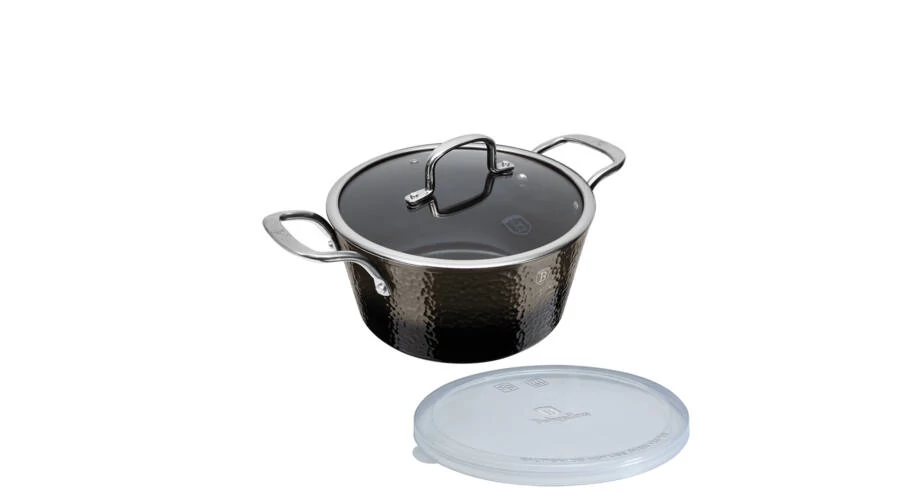 Berlinger Haus Basalt Shine Collection, Titán bevonattal, kétféle fedővel, 24 cm BH/6653