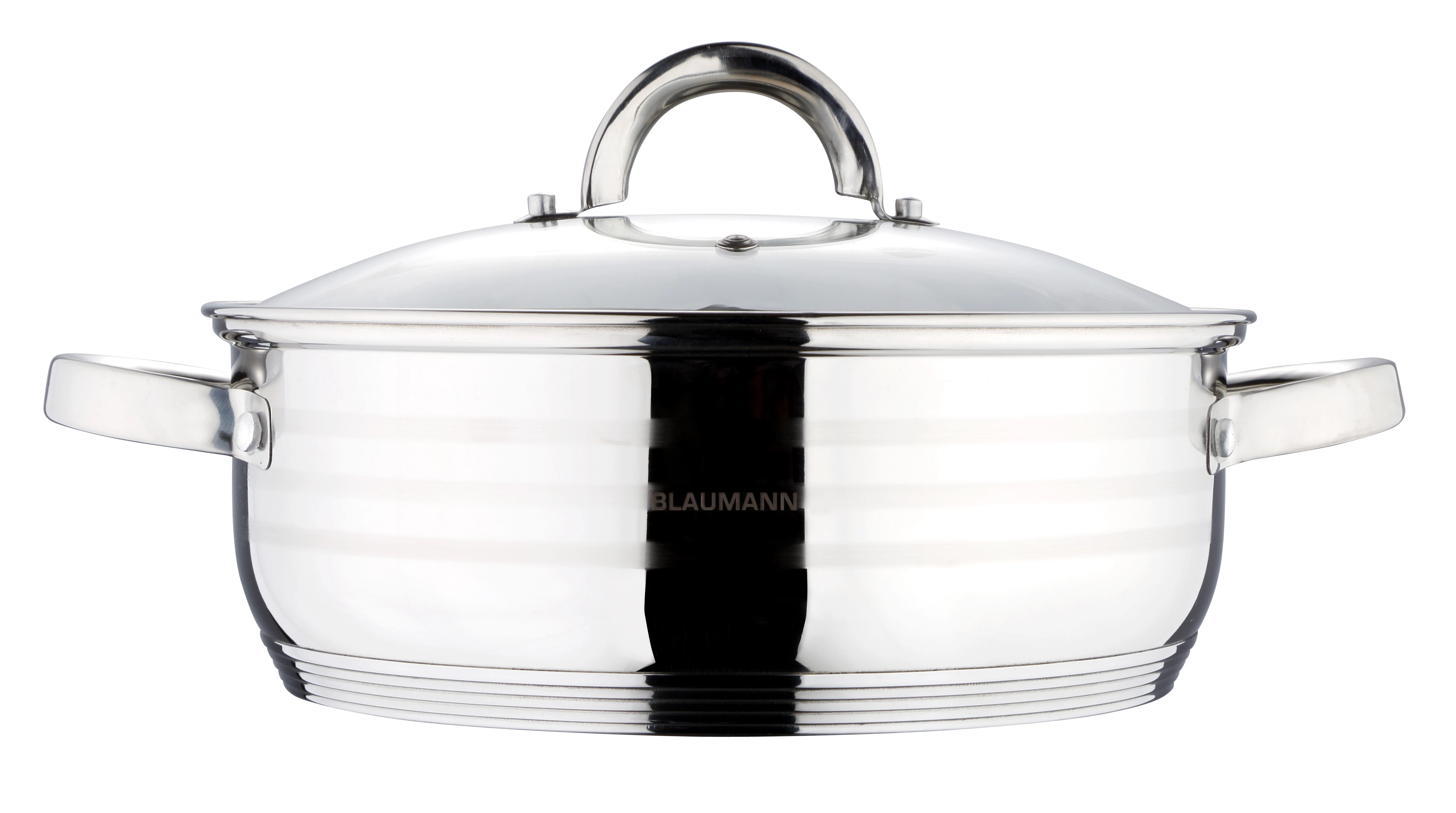 Blaumann rozsdamentes lábas üvegfedővel 10 L BL-1005 32cm